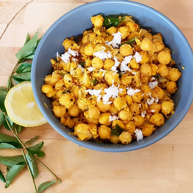 Chickpea Stir Fry (South Indian Snack)
